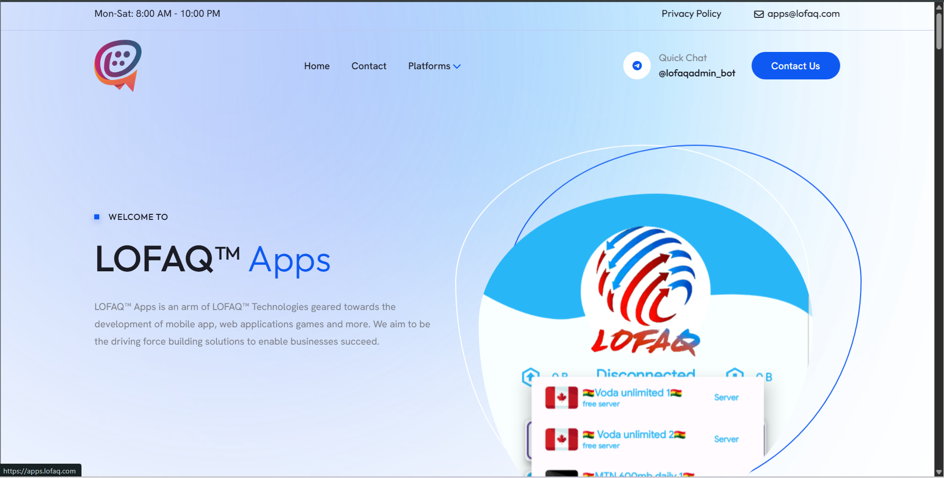 LOFAQ Apps